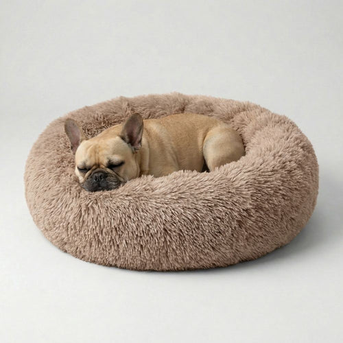 Legowisko dla psa Pluszowa Chmurka PREMIUM Jasny brąz